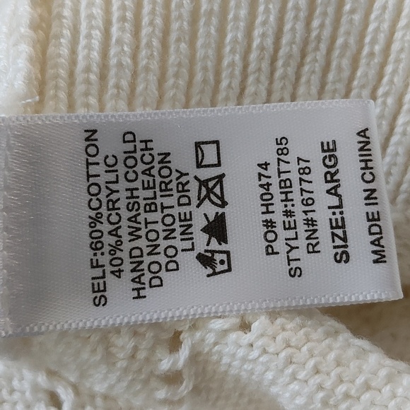 New Hunter & Brown Crochet Crop Top Size L - Picture 3 of 6